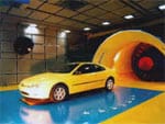 Peugeot 406 Coupé no tunel de vento da Pininfarina