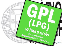 Novo dístico para carros a GPL