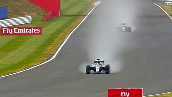 Hammilton à chuva em Silverstone