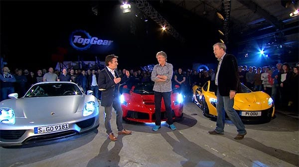 Daniel Ricciardo a festejar no Top Gear